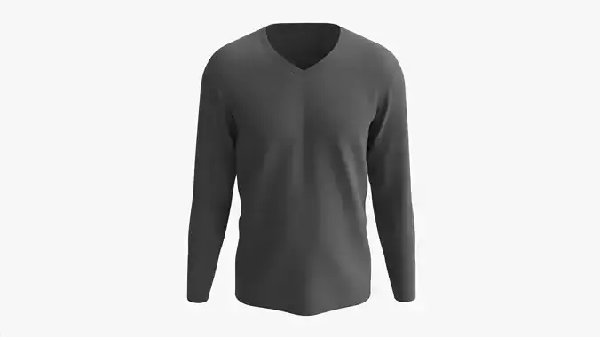 Sweatshirt for Men Mockup 02 Black