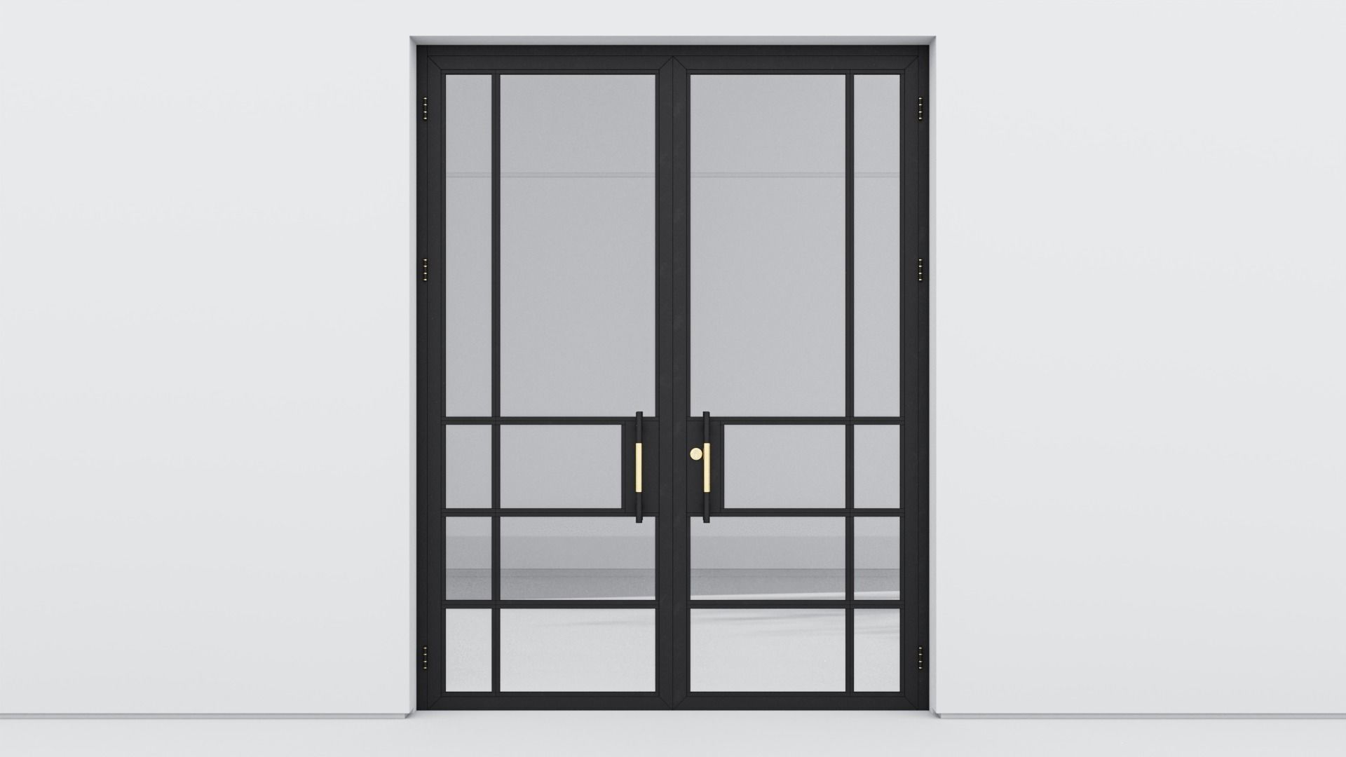 Aluminium door 220 3D model_1
