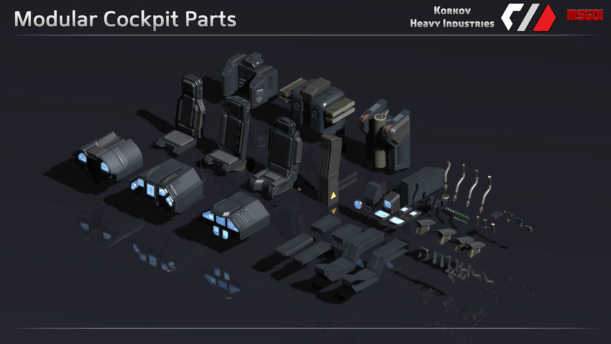 Spaceship Drake Class Fighter Low-poly 3D model_4