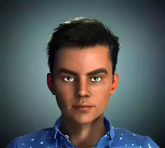 Asian Big Boy Rigged 3D Model