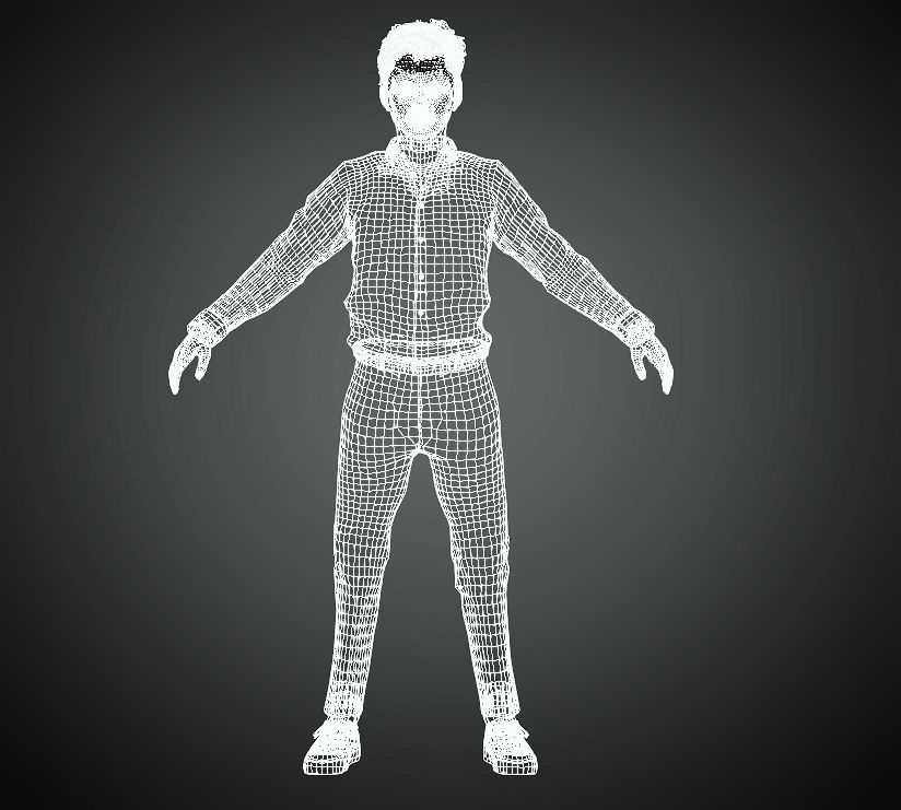 Asian Big Boy Rigged 3D Model 3D model_9