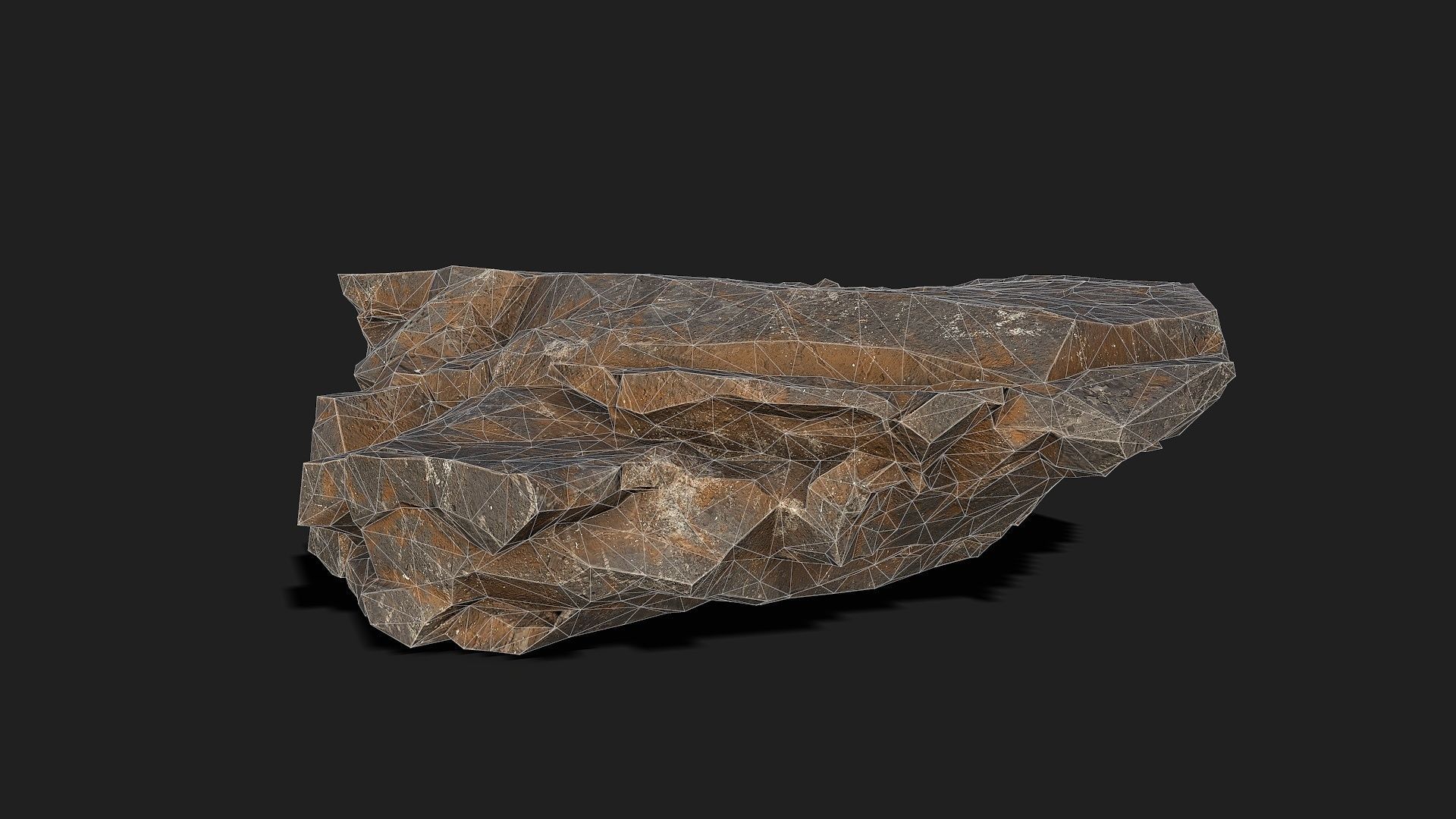 Mountain Rocks - 3D Models PBR Pack 04 Low-poly 3D model_6