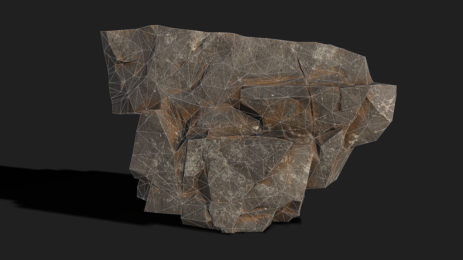 Mountain Rocks - 3D Models PBR Pack 04 Low-poly 3D model_4
