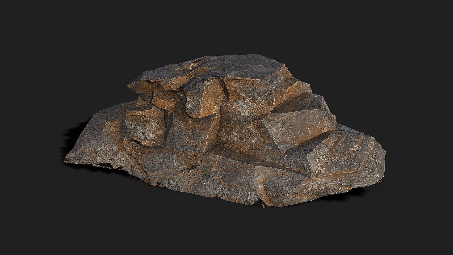 Mountain Rocks - 3D Models PBR Pack 04 Low-poly 3D model_15