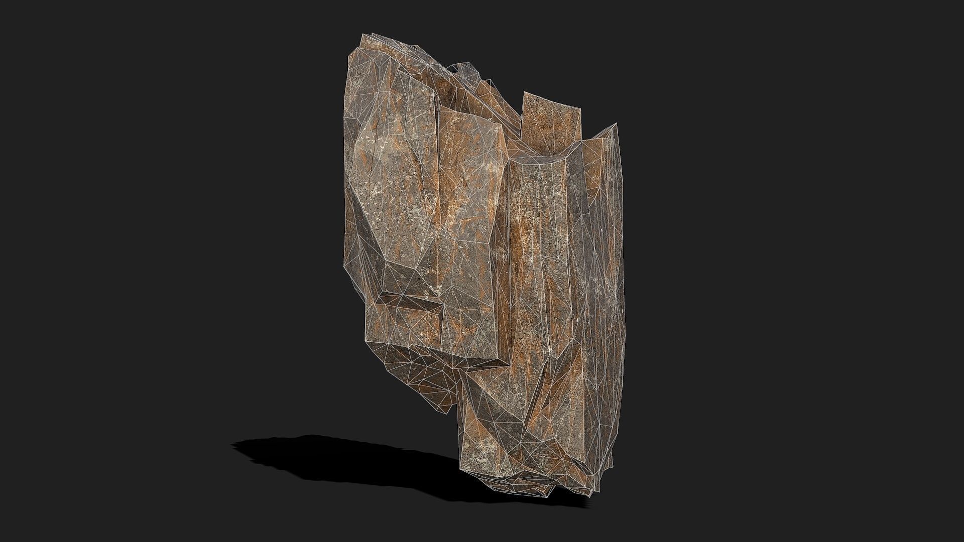 Mountain Rocks - 3D Models PBR Pack 04 Low-poly 3D model_12