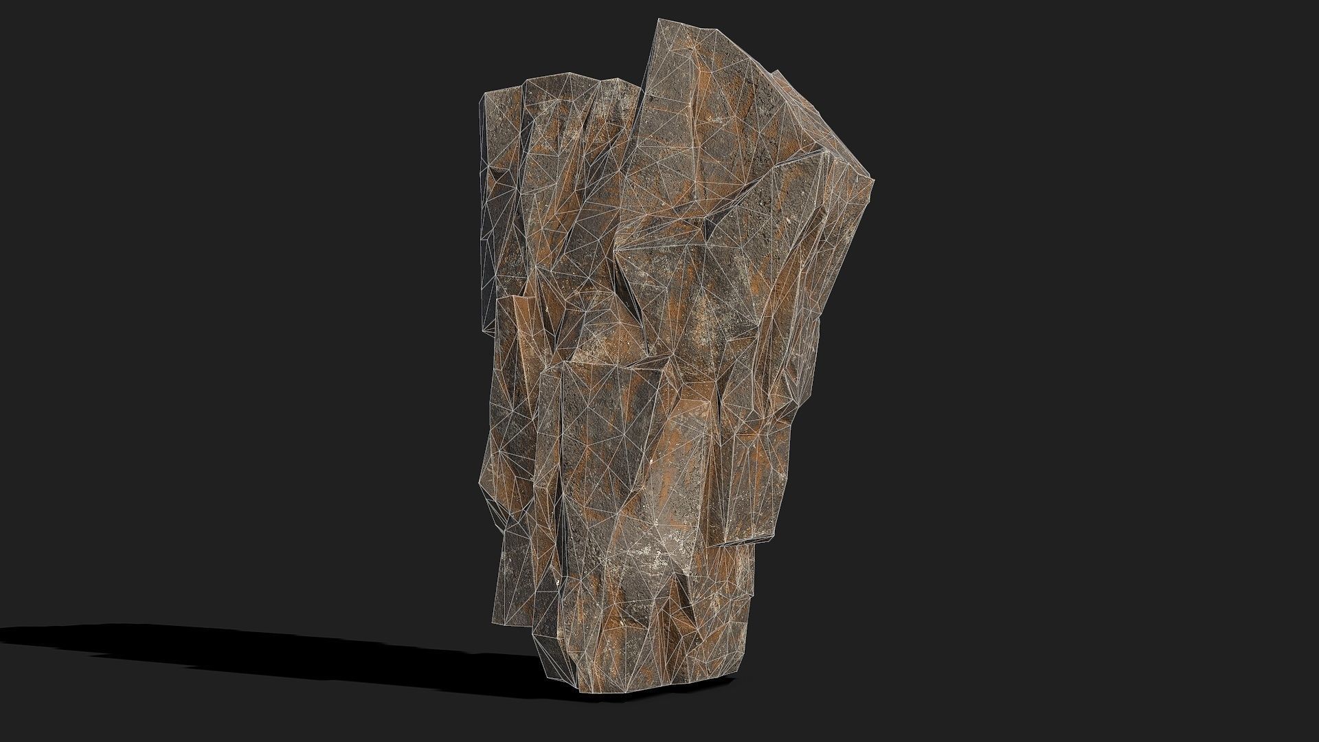 Mountain Rocks - 3D Models PBR Pack 04 Low-poly 3D model_8