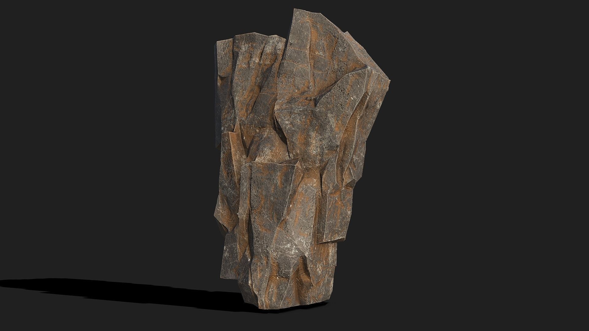 Mountain Rocks - 3D Models PBR Pack 04 Low-poly 3D model_7