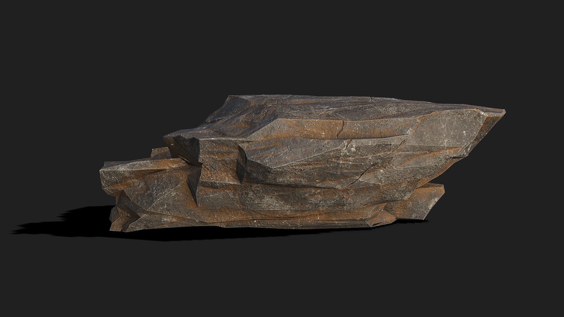 Mountain Rocks - 3D Models PBR Pack 04 Low-poly 3D model_9