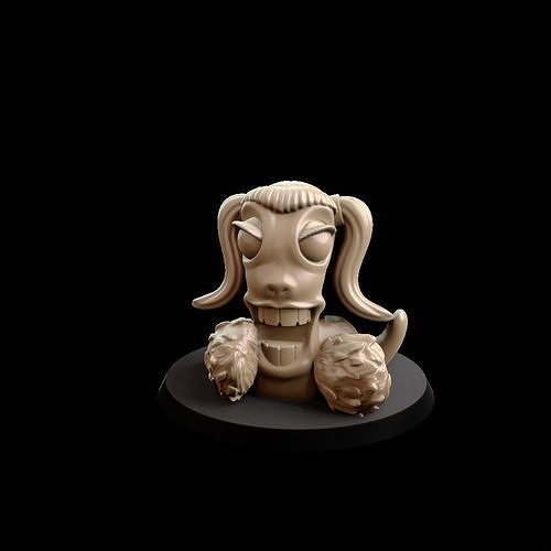 Worm Cheerleader 3D print model