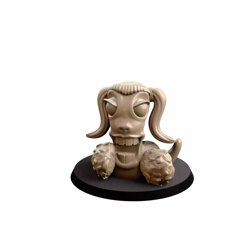 Worm Cheerleader 3D print model