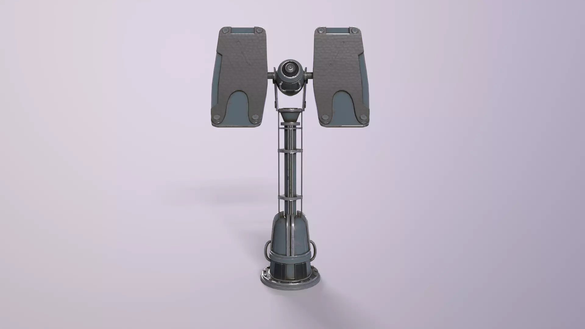 Sci fi prop Satellite Antenna Low-poly 3D model_0