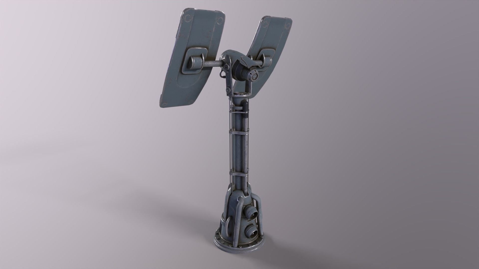Sci fi prop Satellite Antenna Low-poly 3D model_3