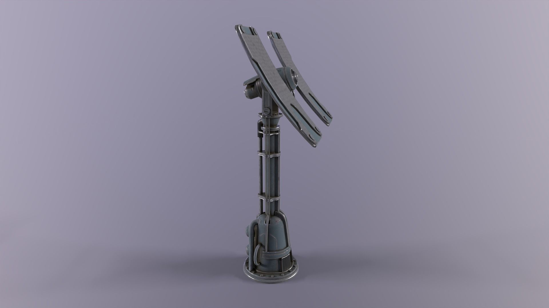 Sci fi prop Satellite Antenna Low-poly 3D model_5