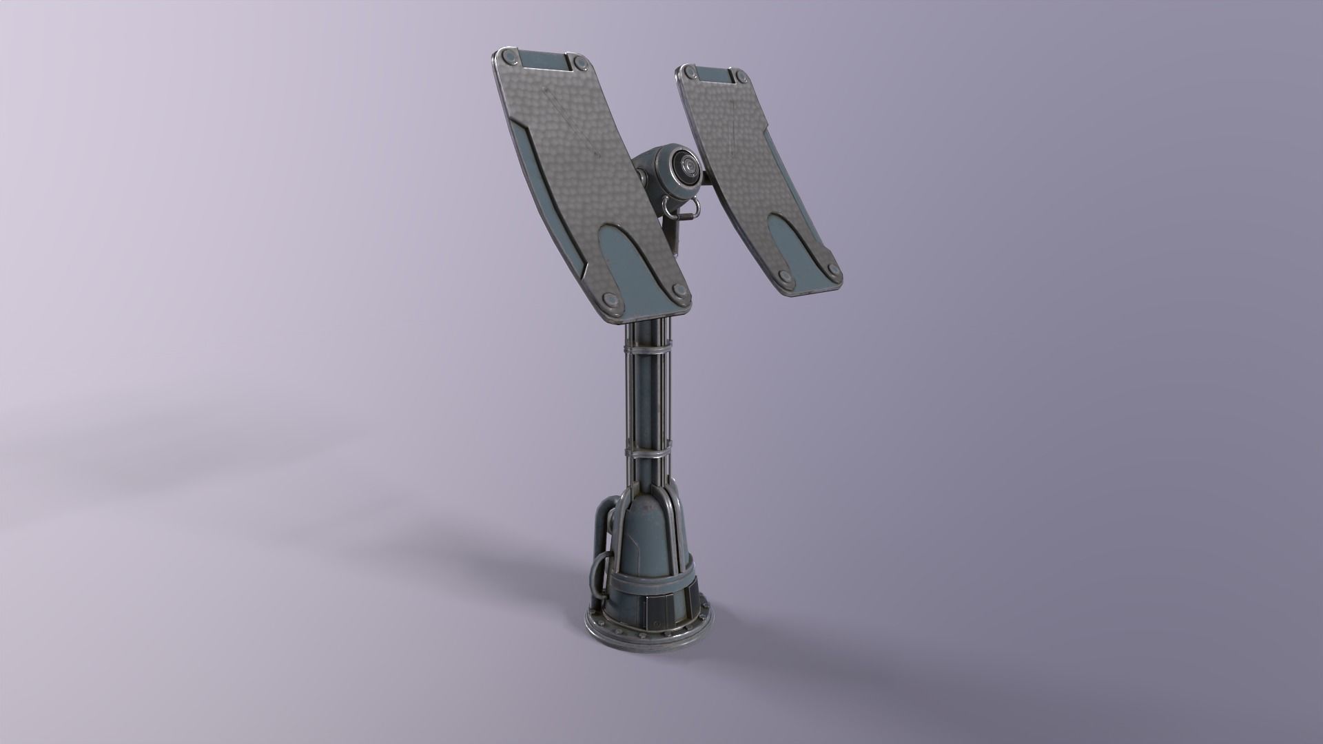 Sci fi prop Satellite Antenna Low-poly 3D model_6