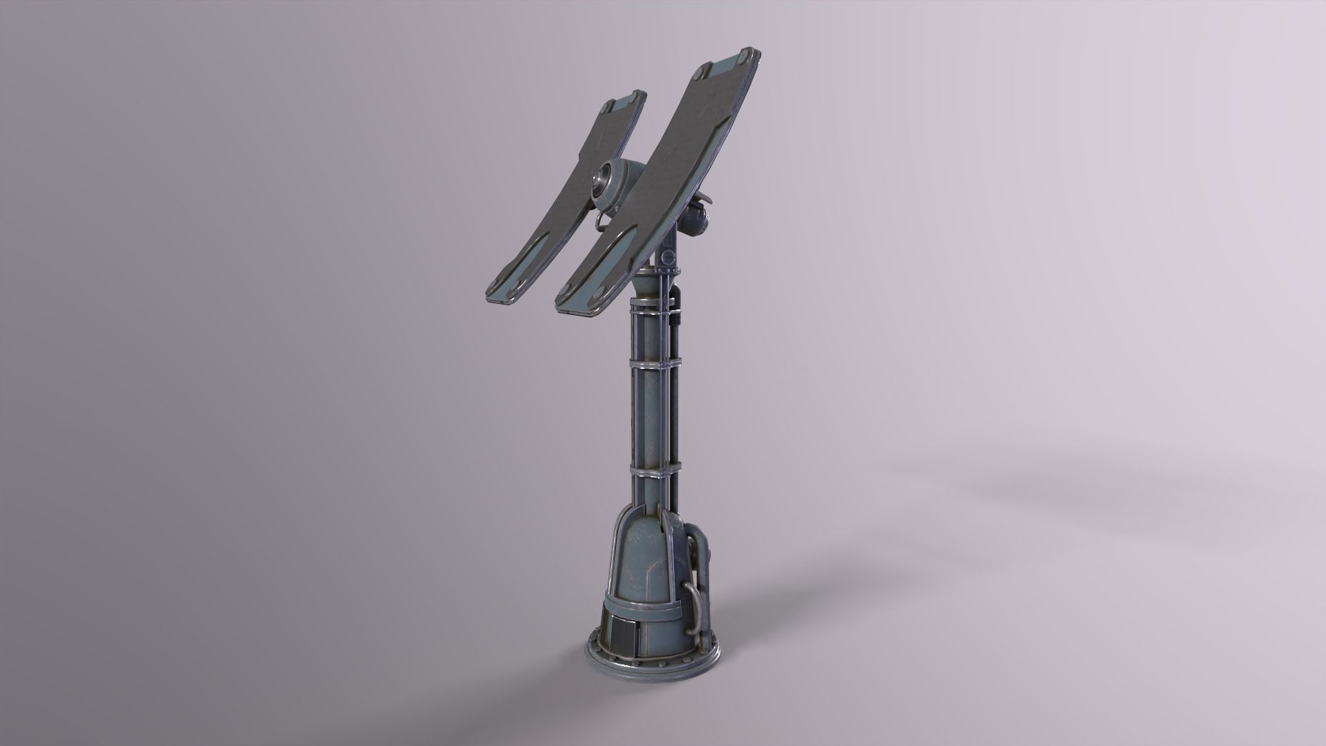 Sci fi prop Satellite Antenna Low-poly 3D model_2