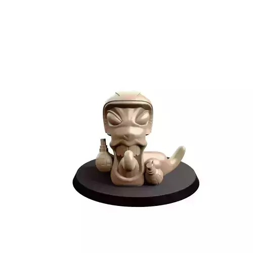Worm Bomber 3D print model