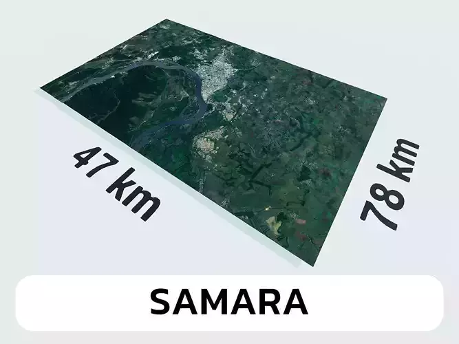 Samara Russia City Landscape 3D Model