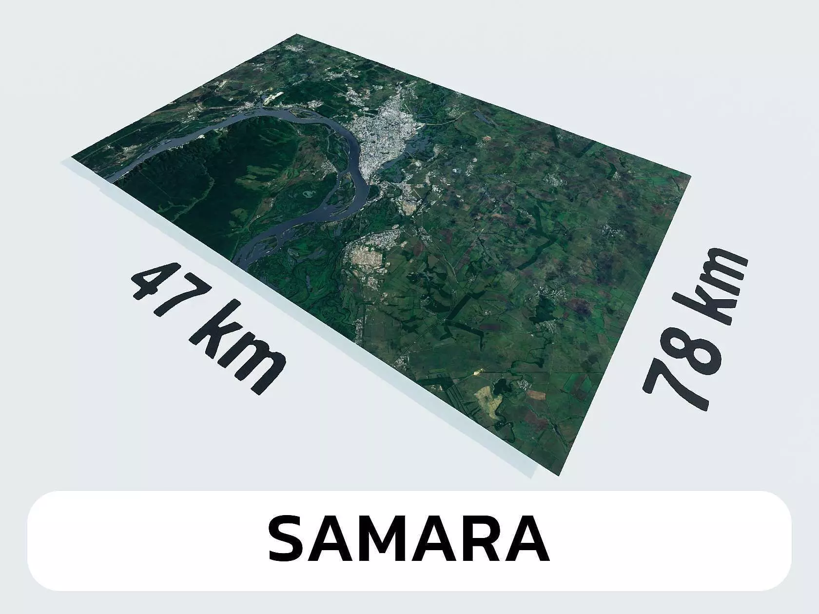 Samara Russia City Landscape 3D Model 3D model