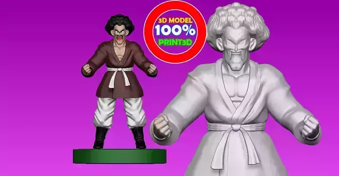 Mr satan - Dragon ball - 3d model 