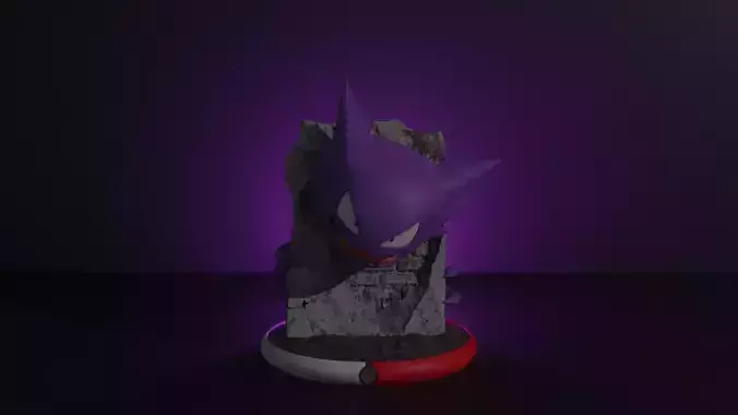 Haunter pokemon 3D print model 3D print model