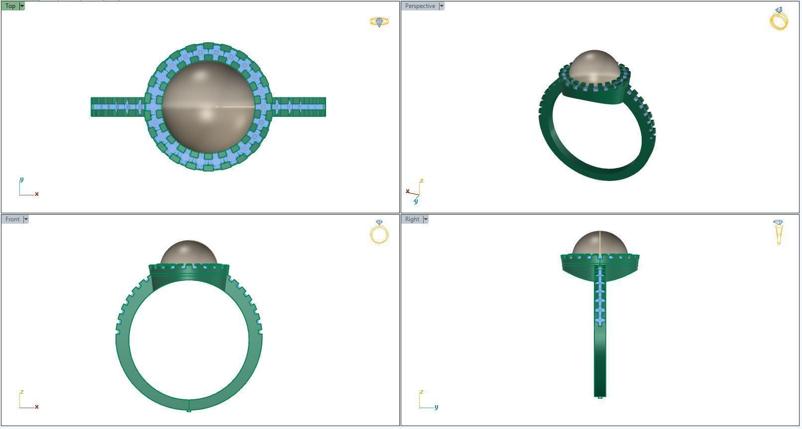 RING -04 3D print model_10