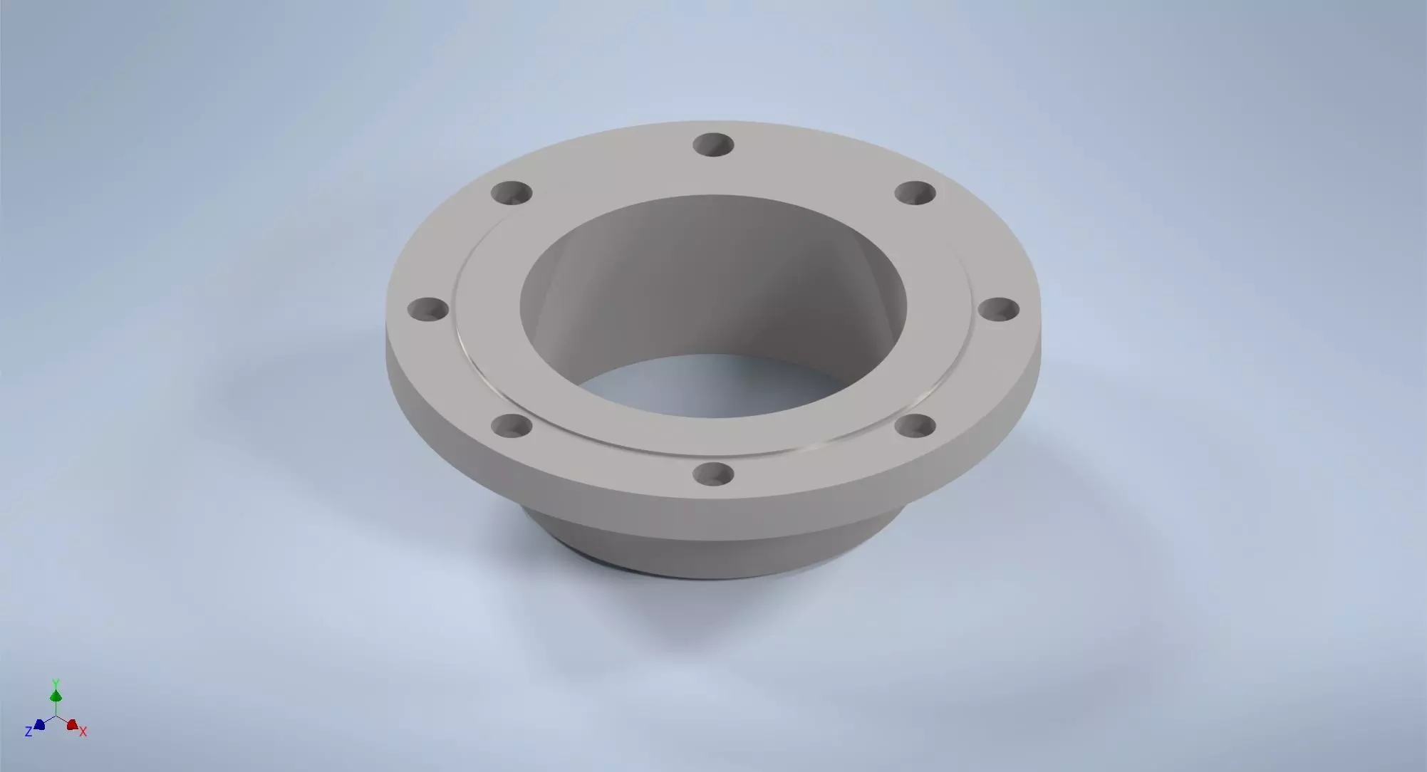 Weld-neck flanges 8 inches ASME-ANSI 3D print model