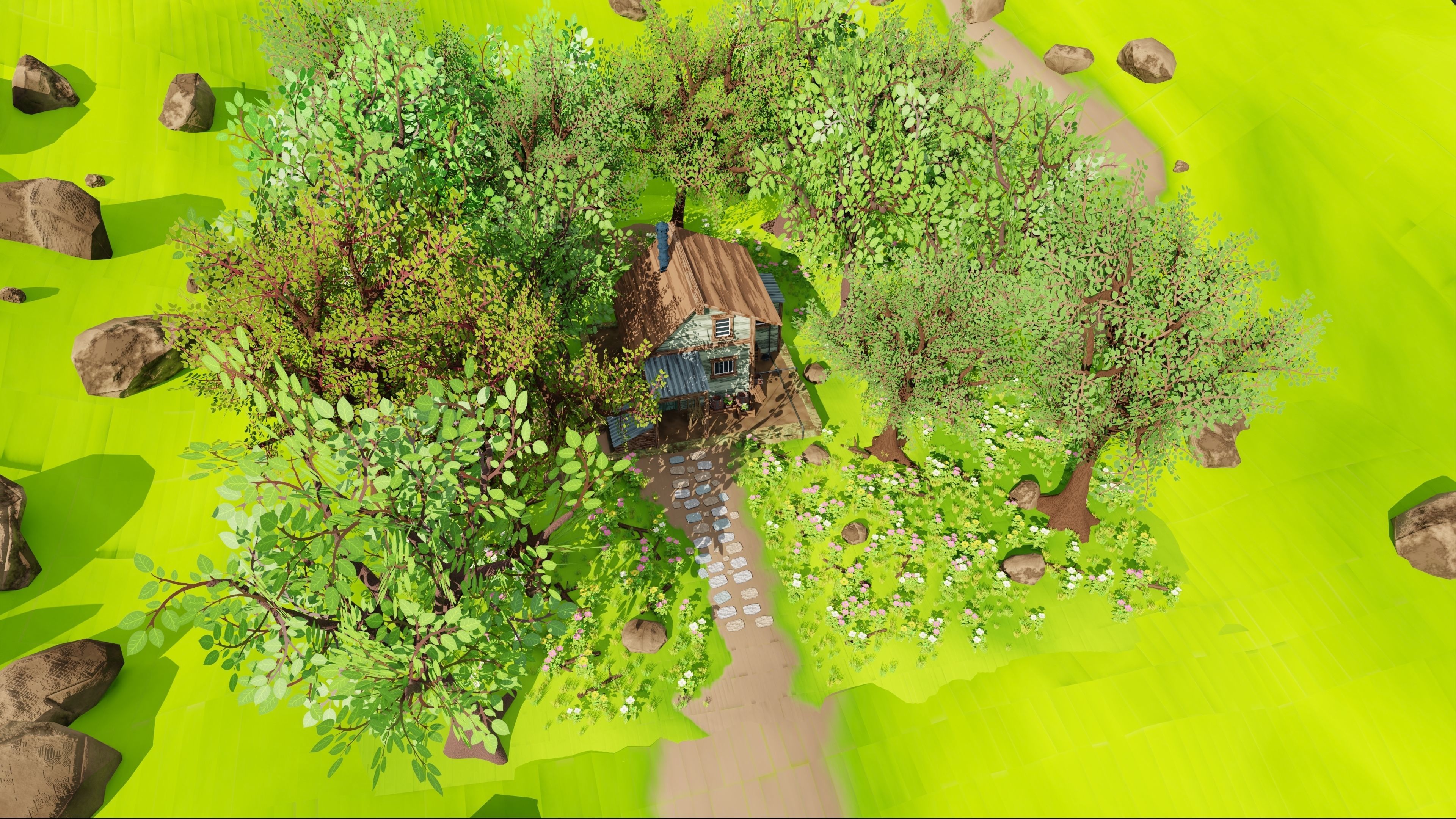 House In Forest 3D model_17