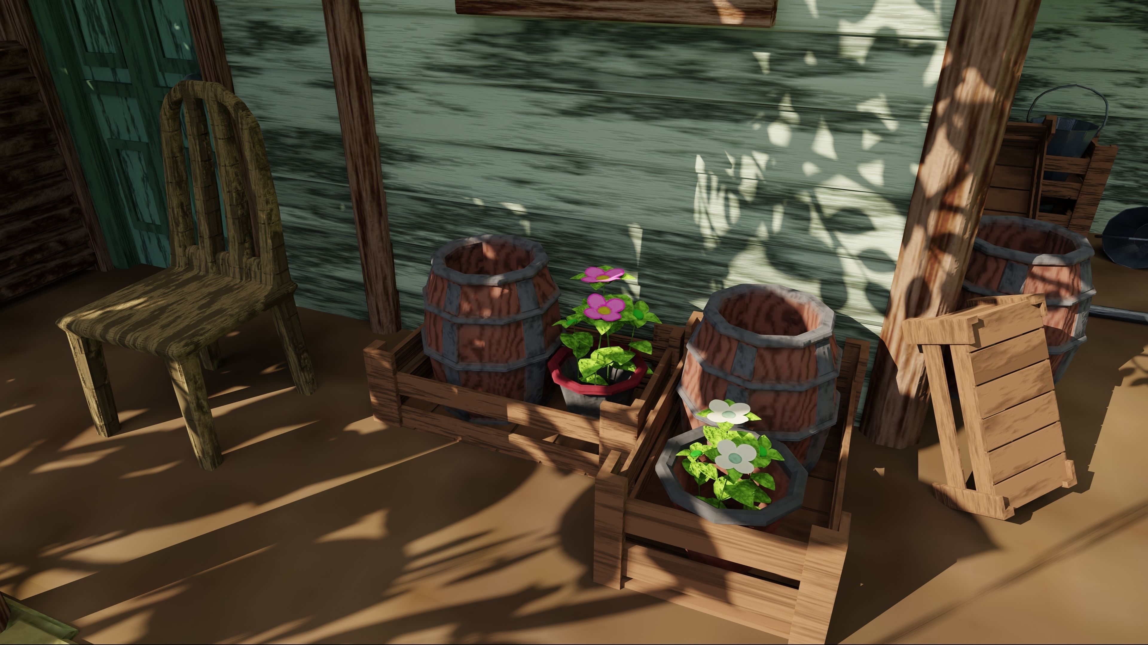 House In Forest 3D model_6