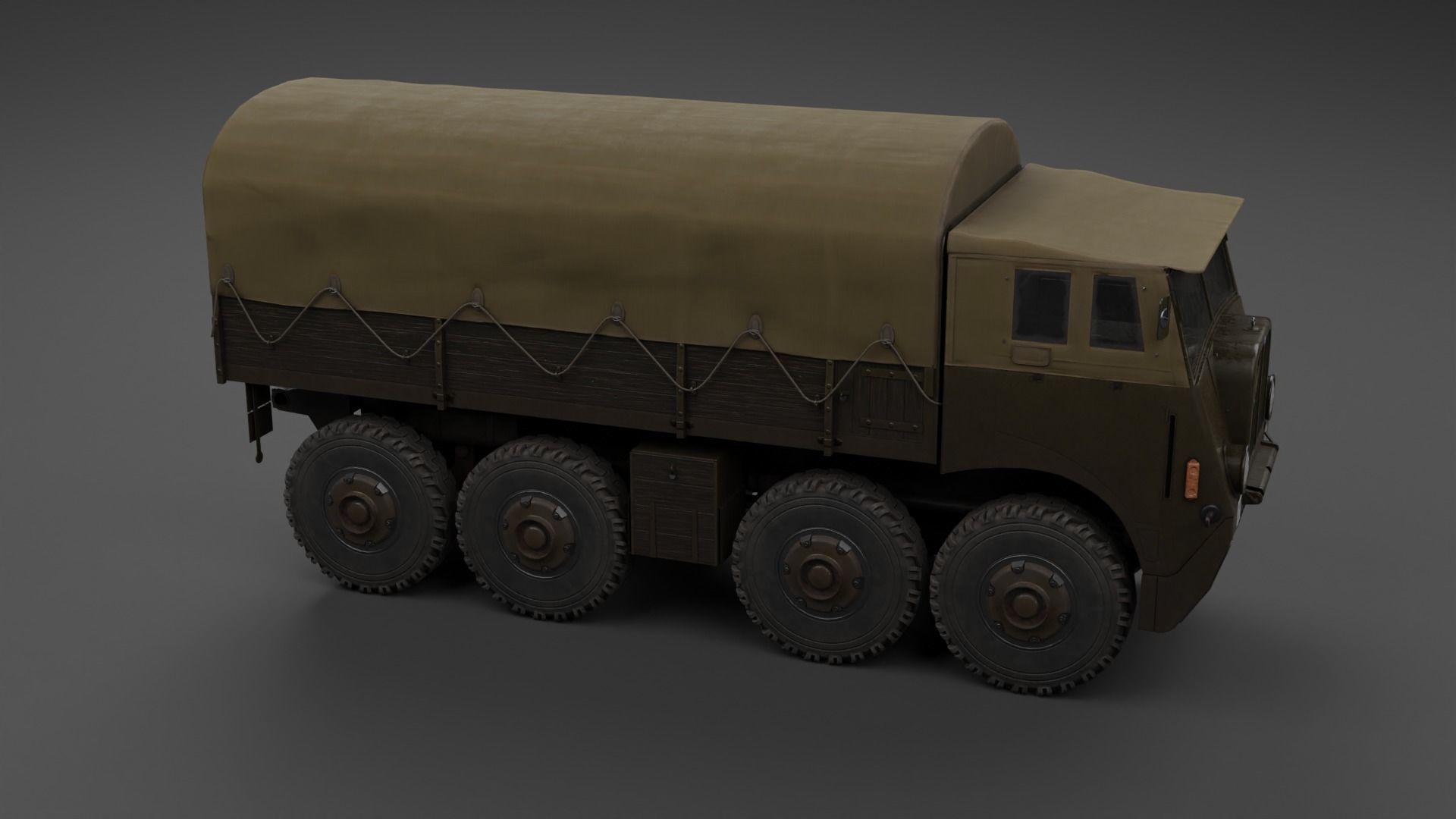 Saurer M8 8x8 Low-poly 3D model_25