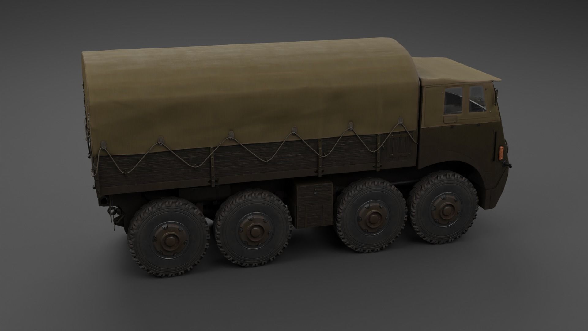 Saurer M8 8x8 Low-poly 3D model_26