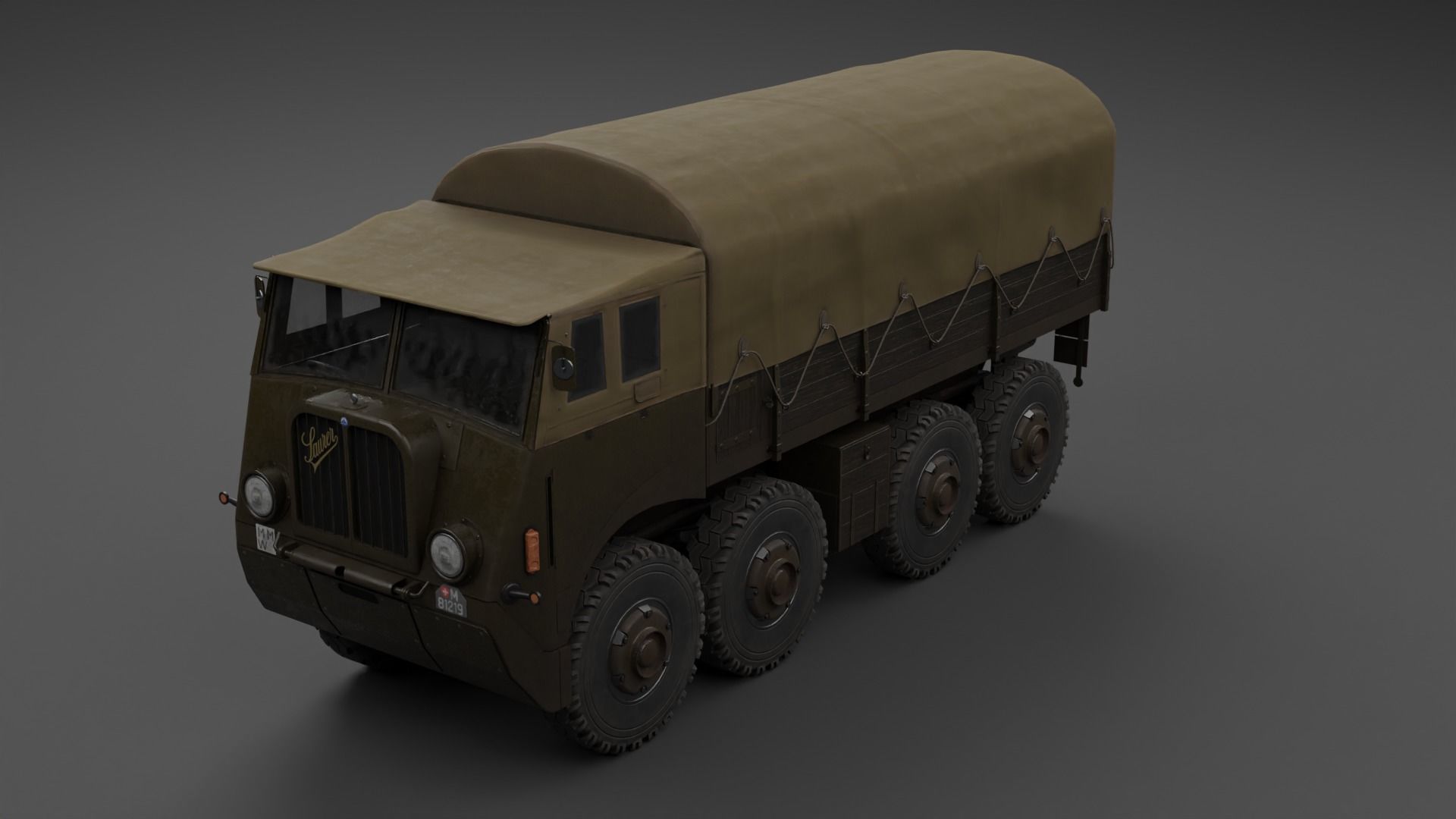 Saurer M8 8x8 Low-poly 3D model_22