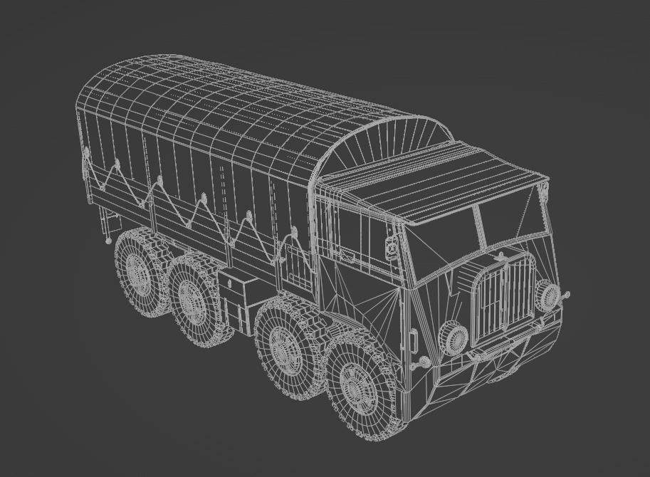 Saurer M8 8x8 Low-poly 3D model_12