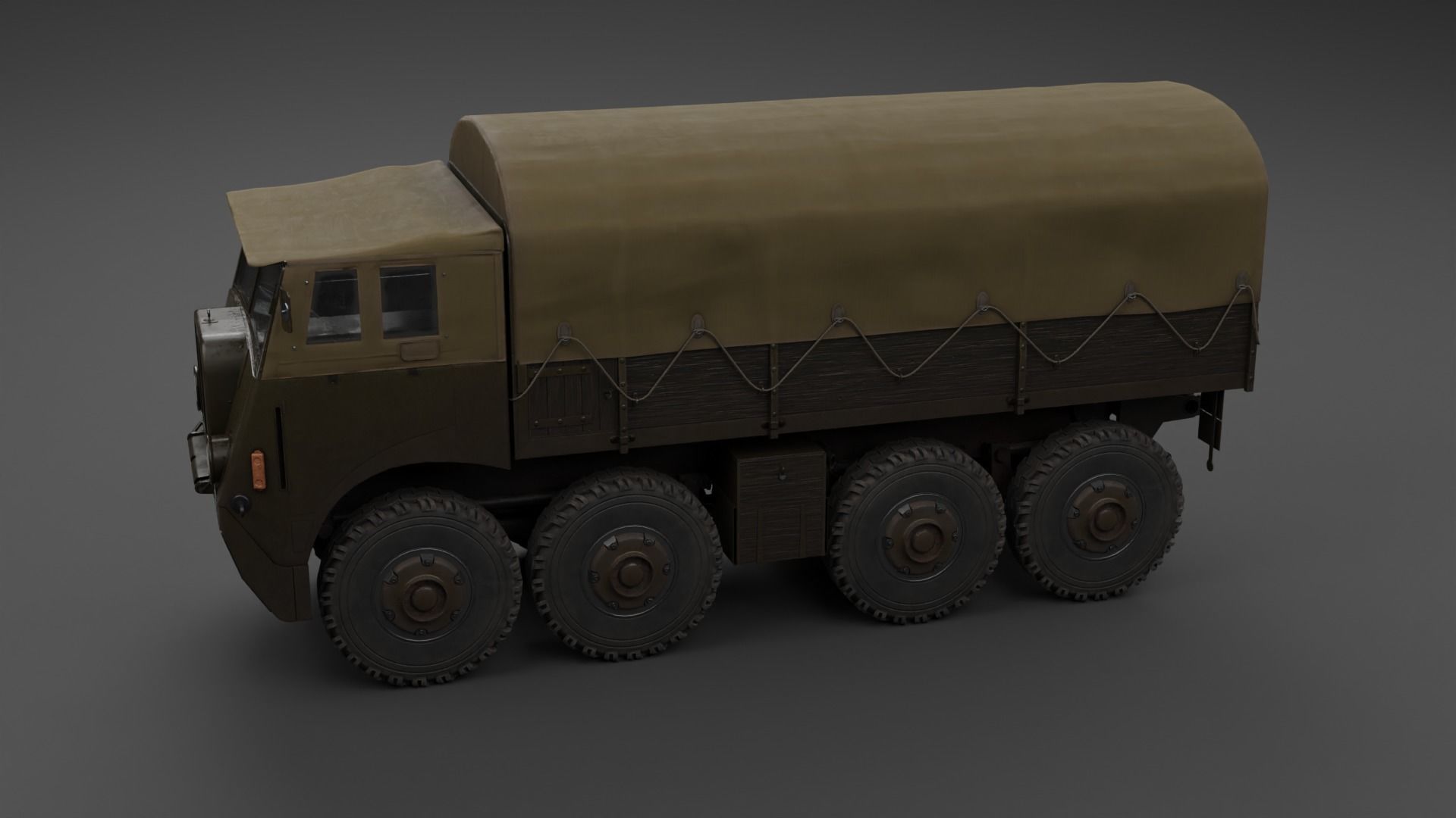 Saurer M8 8x8 Low-poly 3D model_31