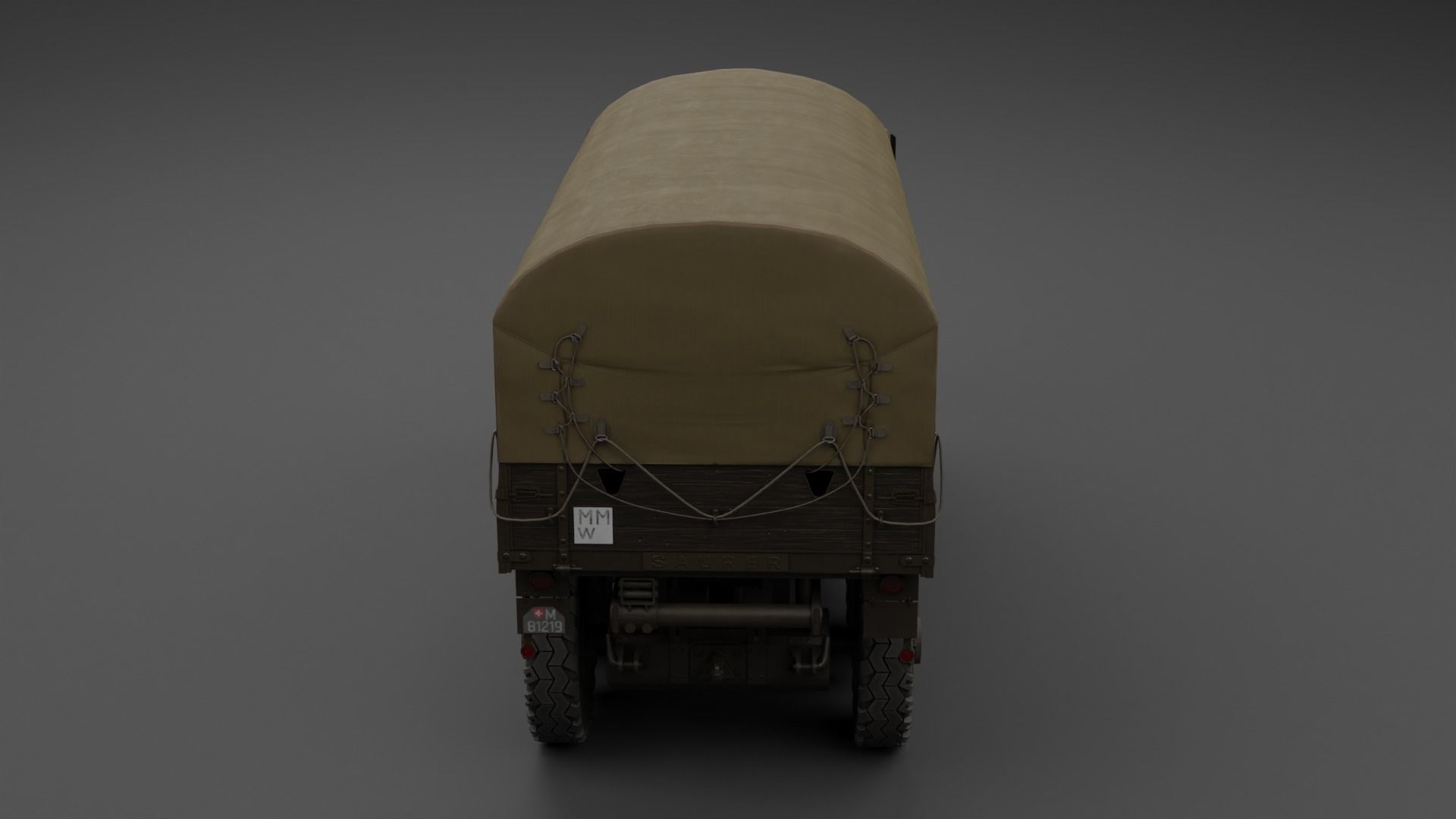 Saurer M8 8x8 Low-poly 3D model_28