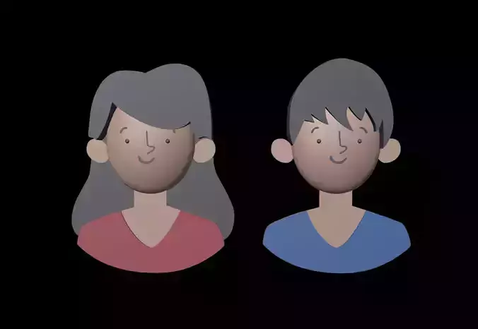 avatar motion design Flat