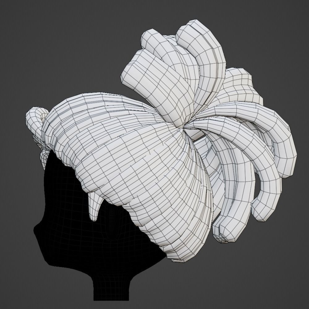 Hair style female 18 3D model_14