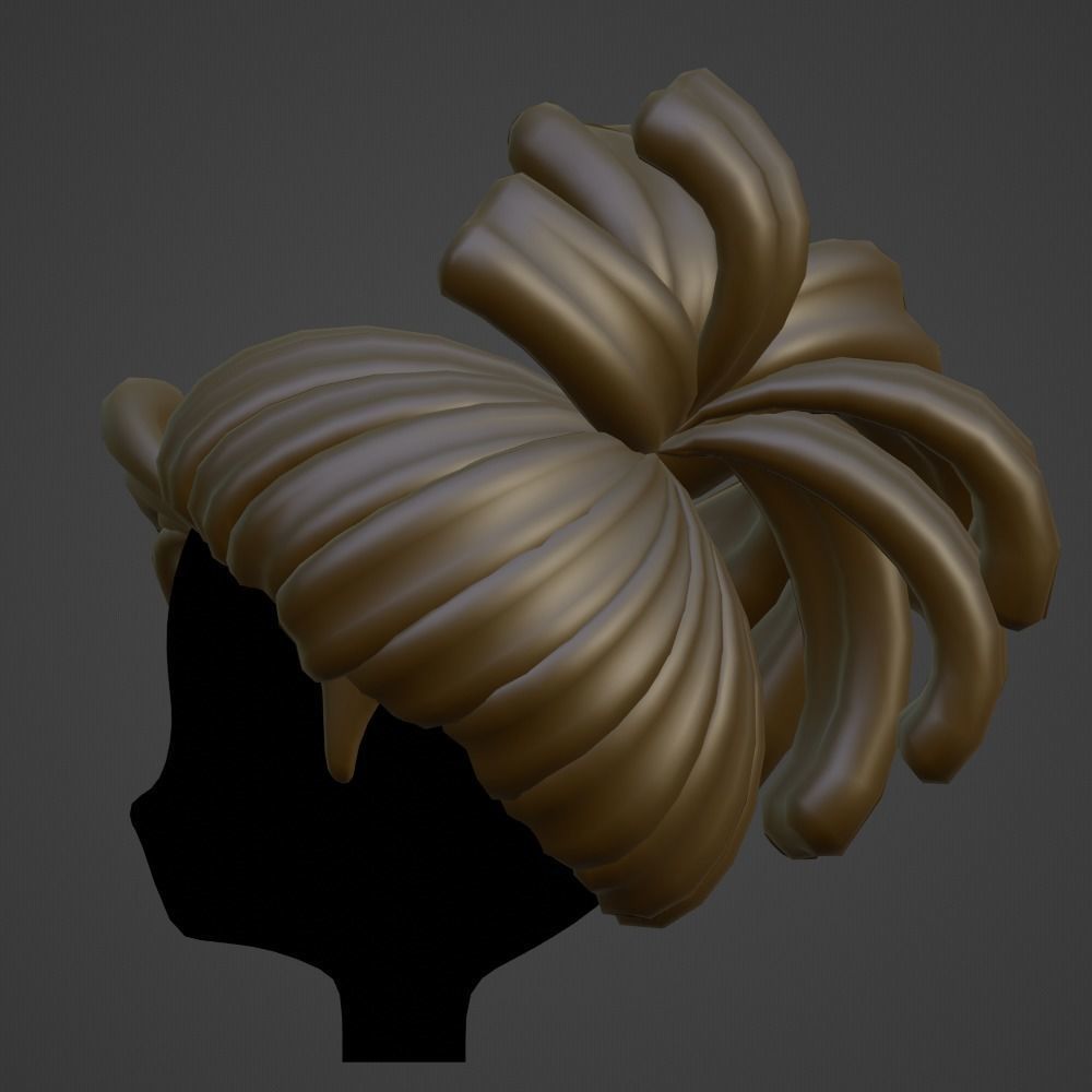 Hair style female 18 3D model_13