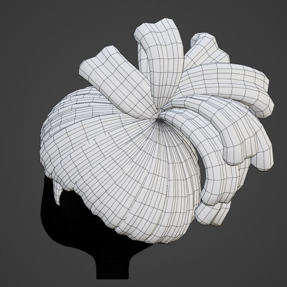 Hair style female 18 3D model_12