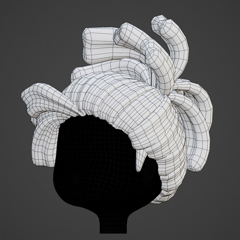 Hair style female 18 3D model_16