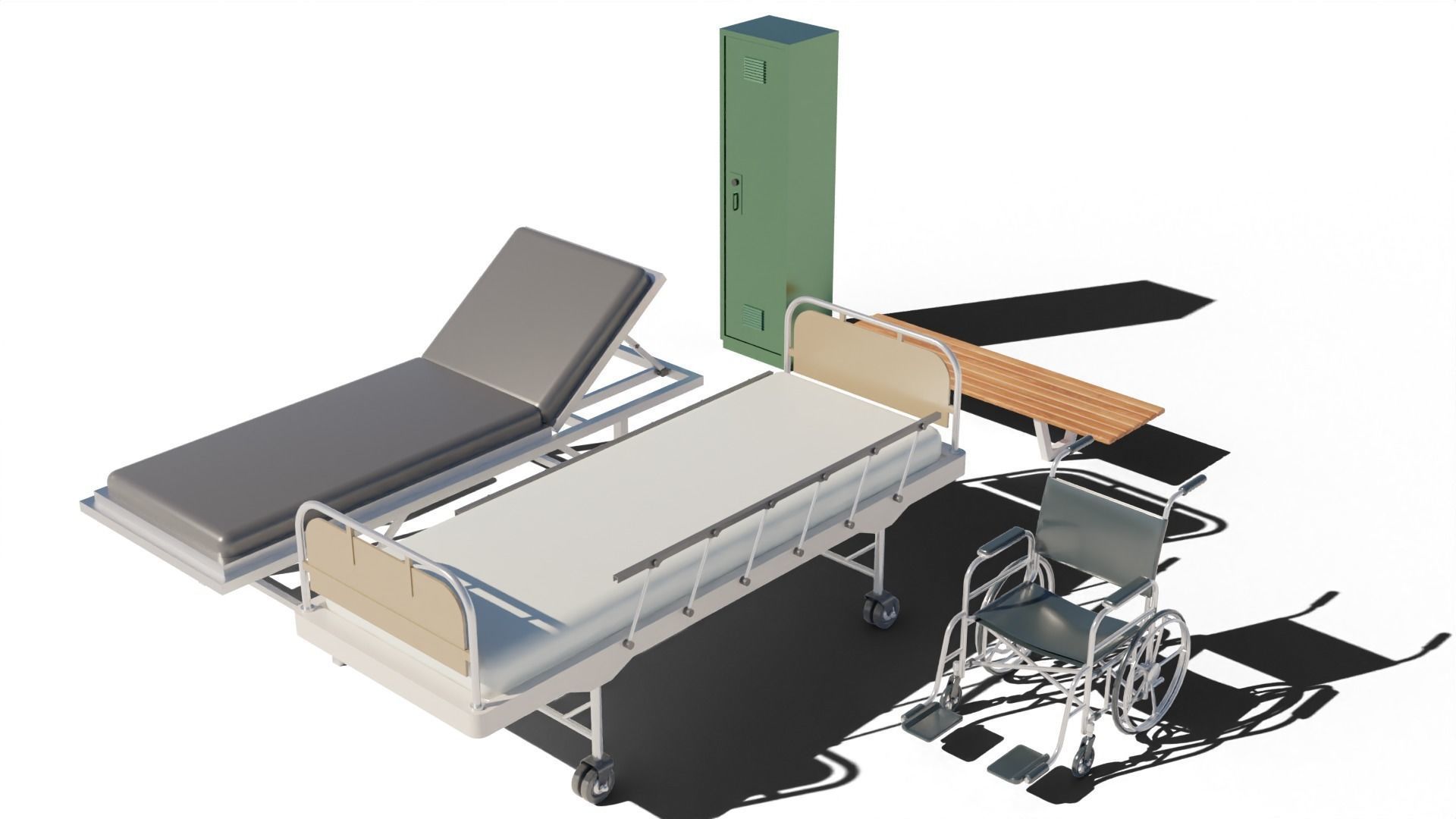 hospital furnitures Collection 3D model_9