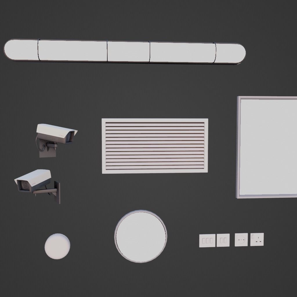 hospital furnitures Collection 3D model_21