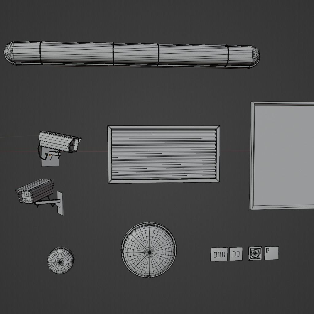 hospital furnitures Collection 3D model_24