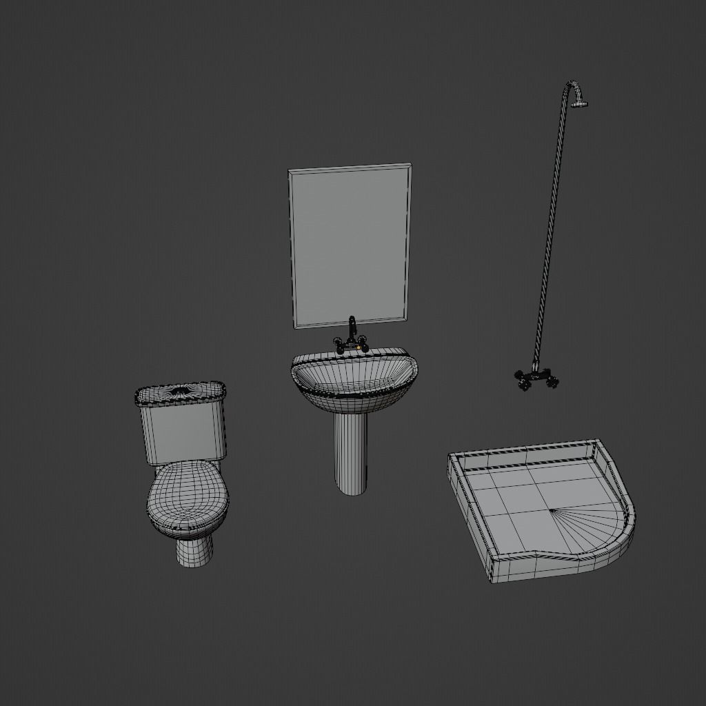 hospital furnitures Collection 3D model_30
