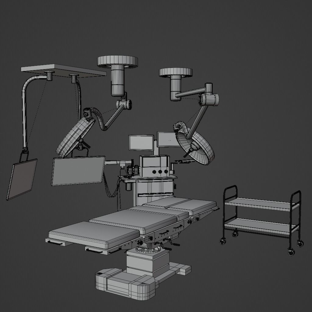 hospital furnitures Collection 3D model_22