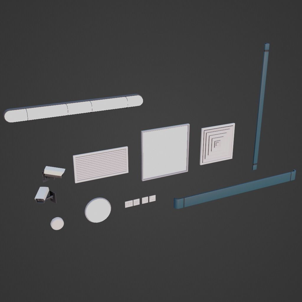 hospital furnitures Collection 3D model_20