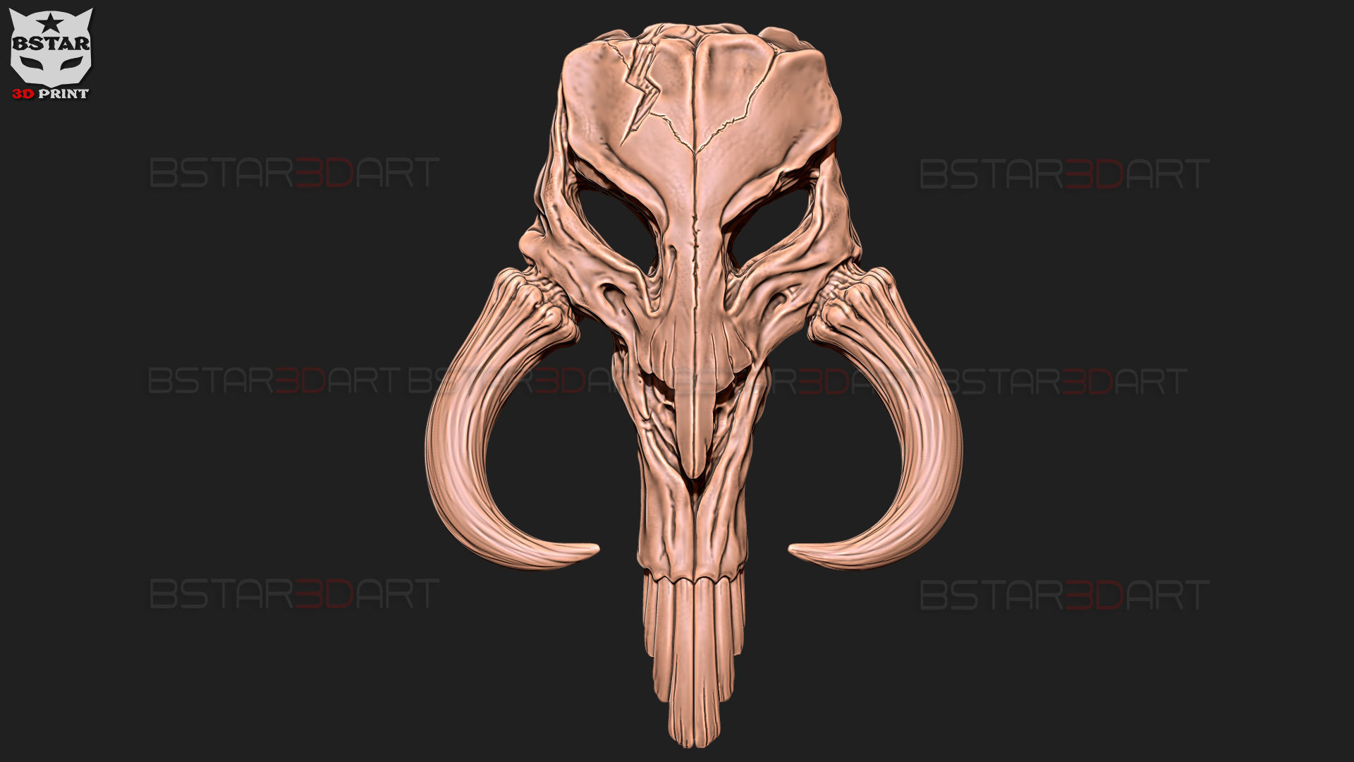 Mythosaur Skull High Quality - Mandalorian Starwars Movie 3D print model_29