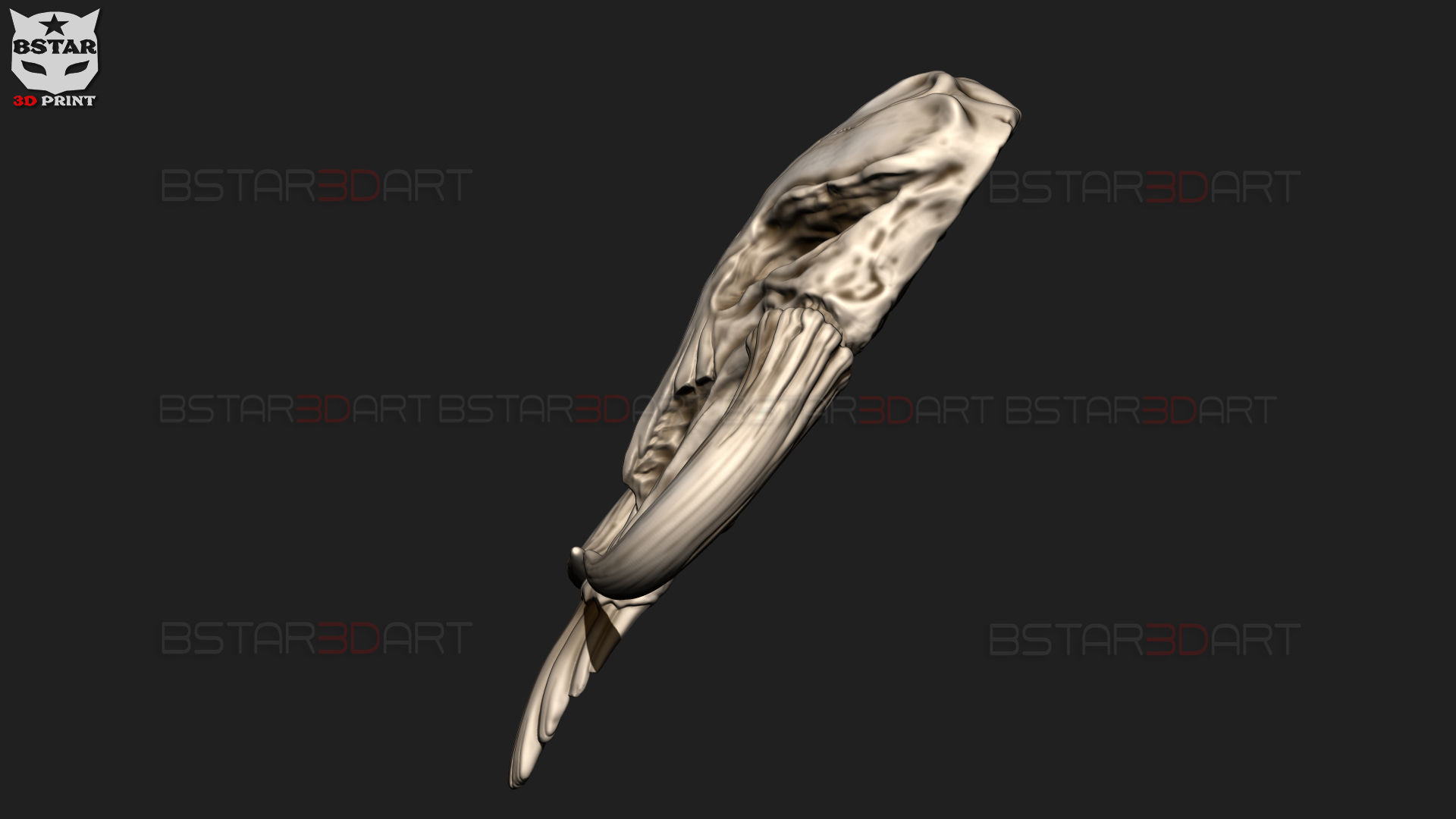 Mythosaur Skull High Quality - Mandalorian Starwars Movie 3D print model_23