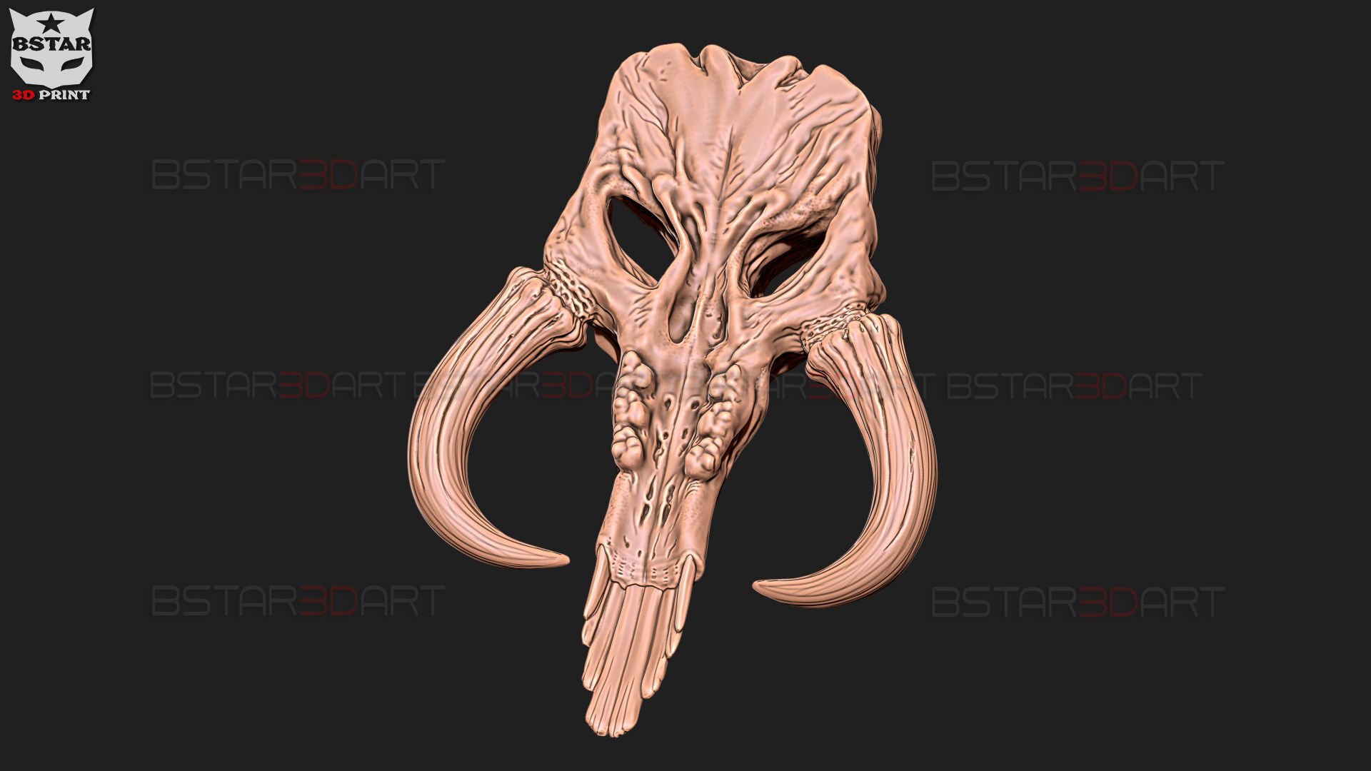 Mythosaur Skull High Quality - Mandalorian Starwars Movie 3D print model_32