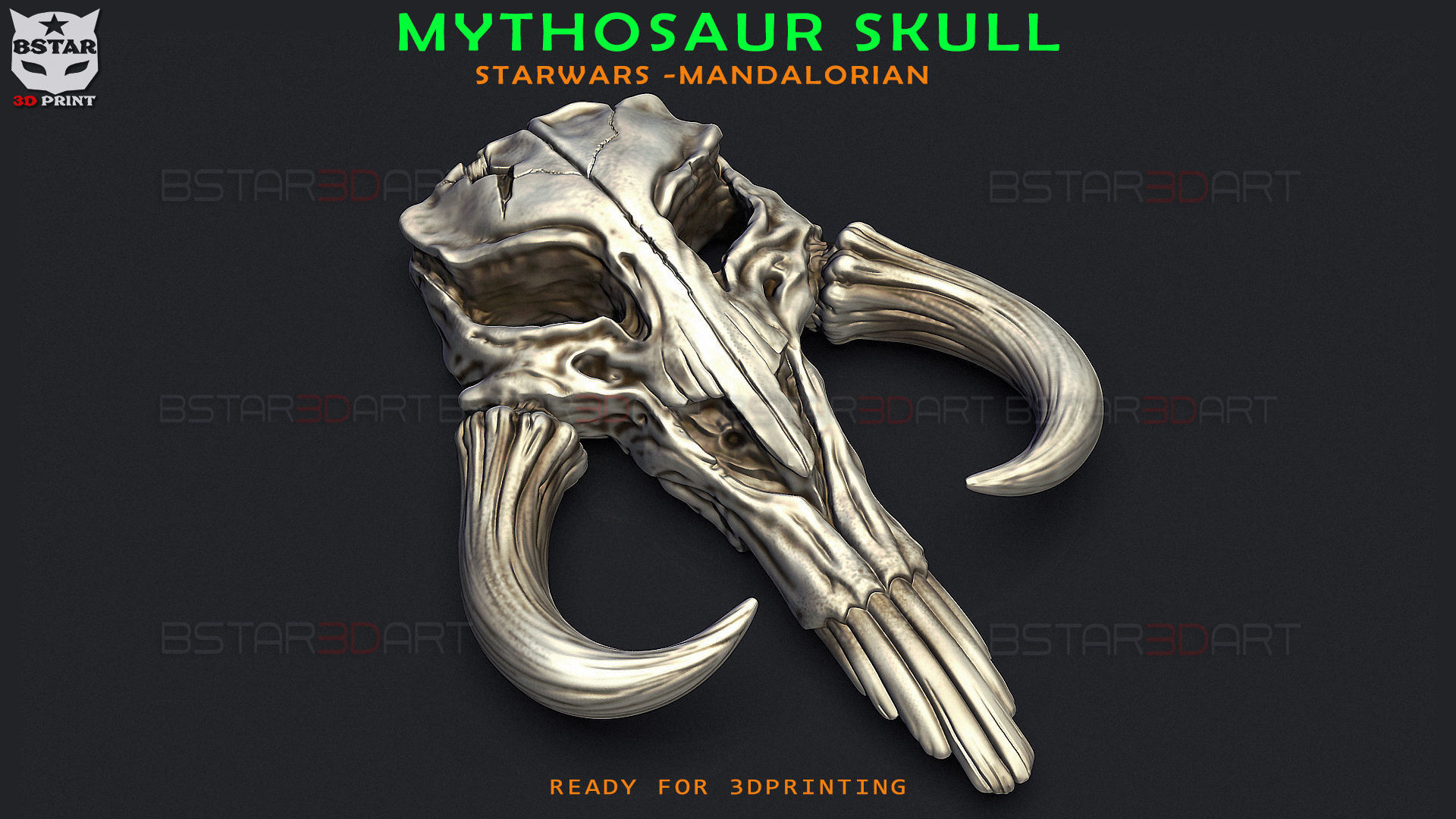 Mythosaur Skull High Quality - Mandalorian Starwars Movie 3D print model_20