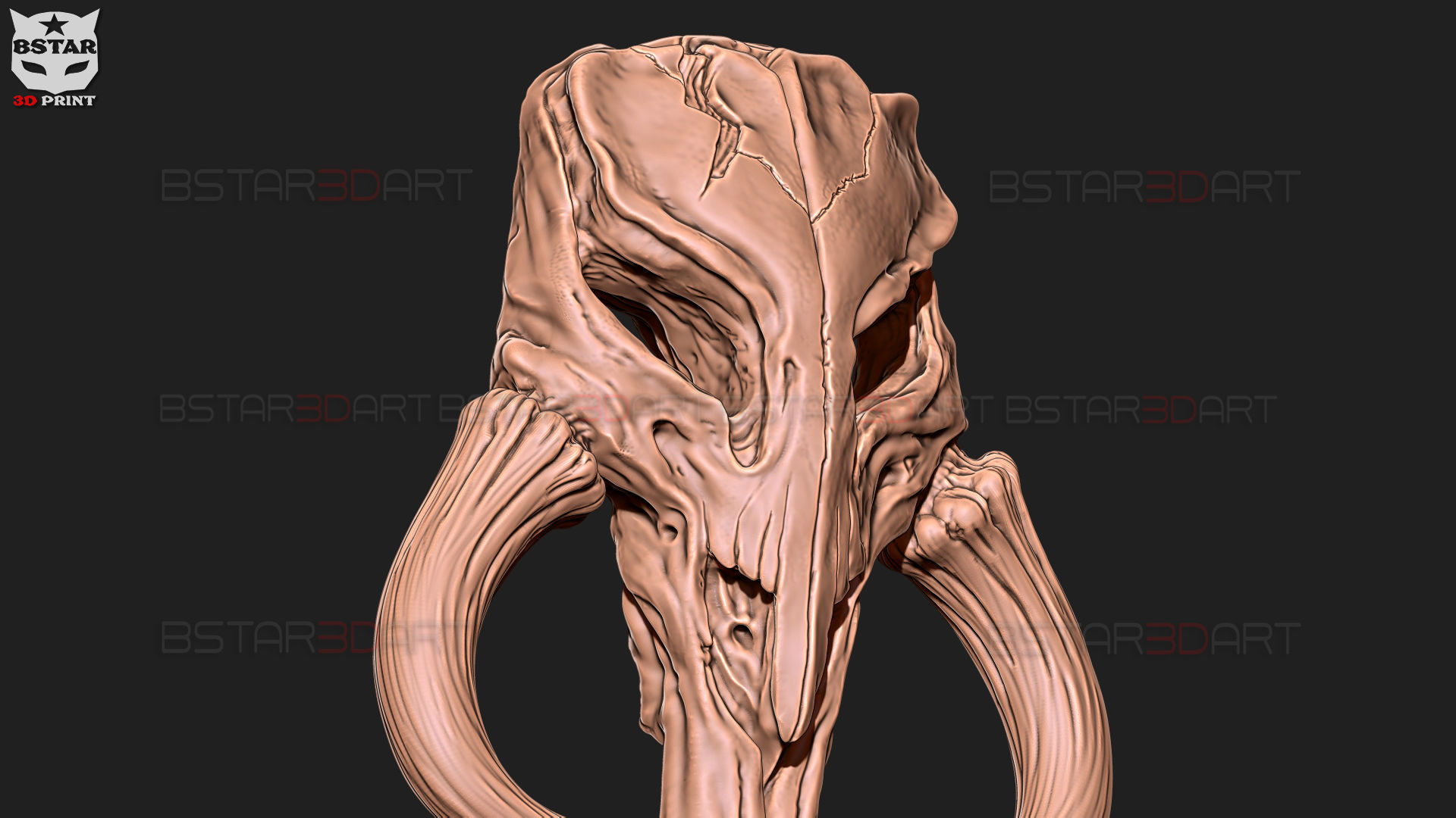 Mythosaur Skull High Quality - Mandalorian Starwars Movie 3D print model_34